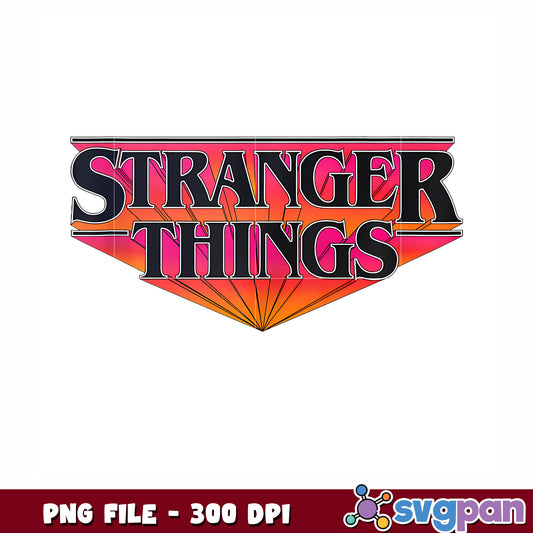 Logo design of stranger things png, netflix​ png, stranger things​ png