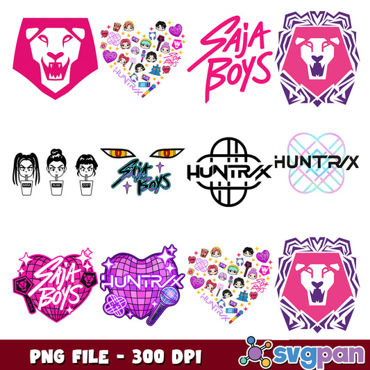 Logo kpop hunter png bundle