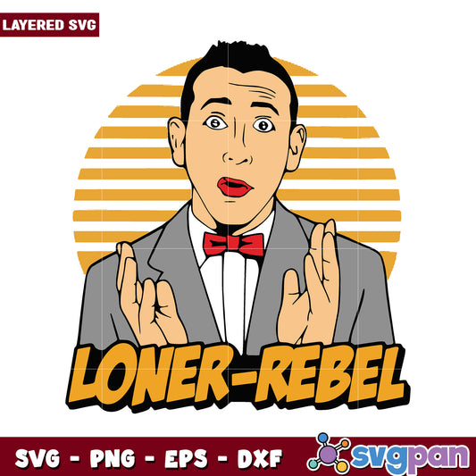 Loner Rebel SVG Graphic Design, Perfect for T-Shirts and Crafts