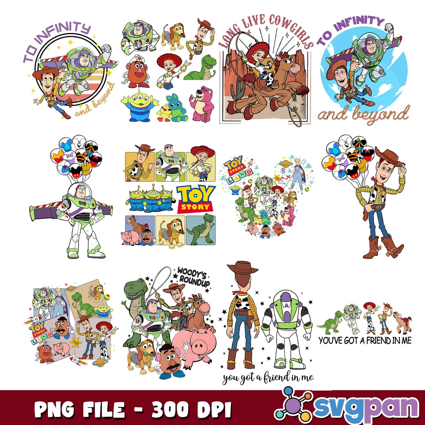 Long live cowgirls png bundle
