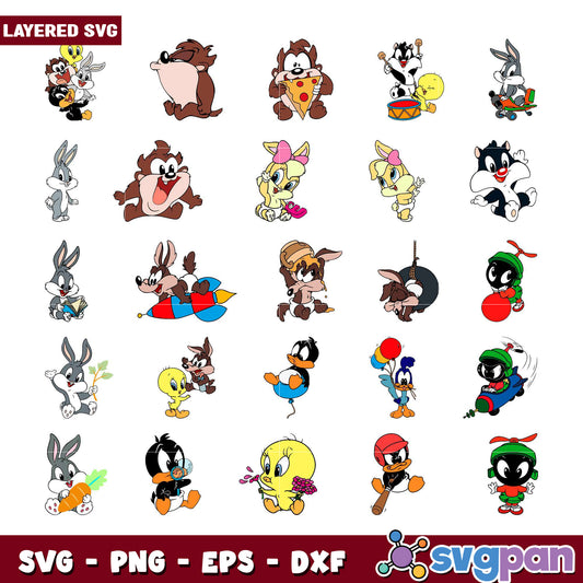 Looney Tunes Baby SVG Bundle