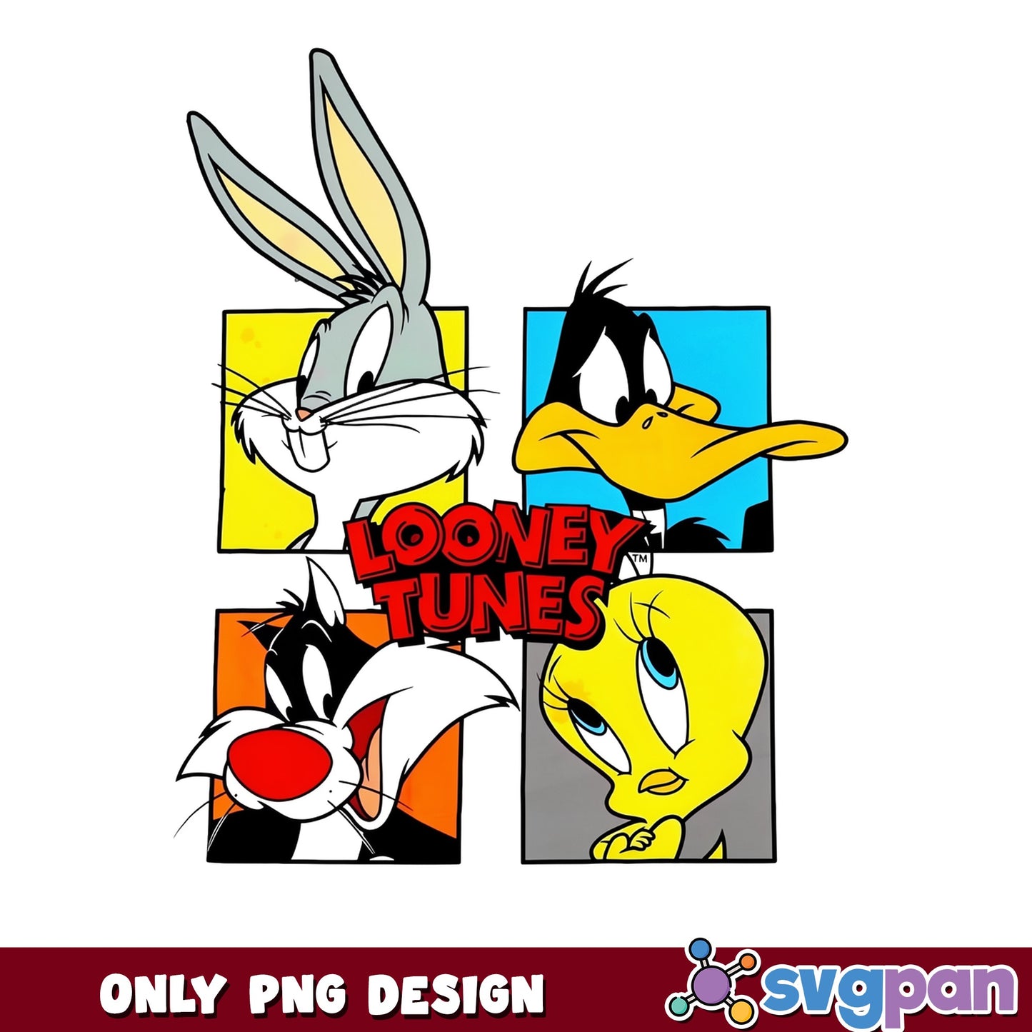 Looney Tunes Characters PNG Bundle, Bugs Bunny PNG, Tweety PNG