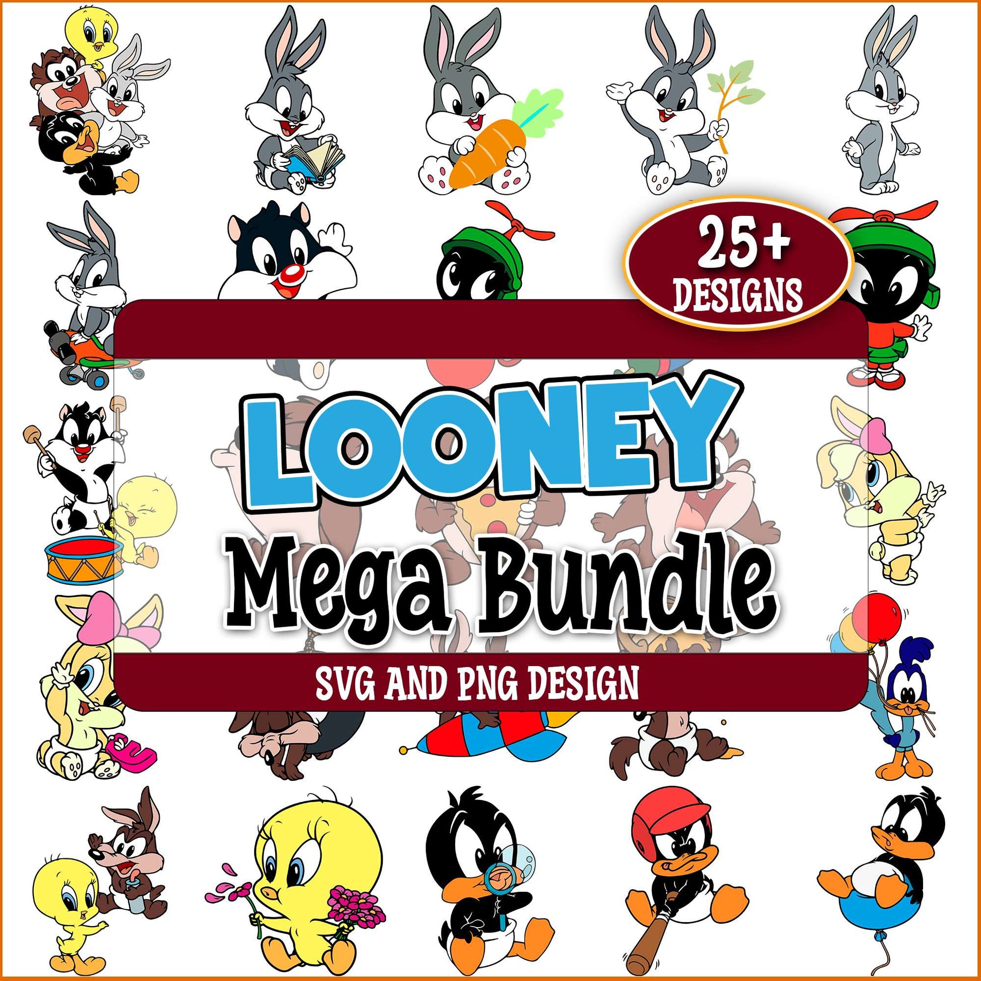 Looney tunes design svg bundle