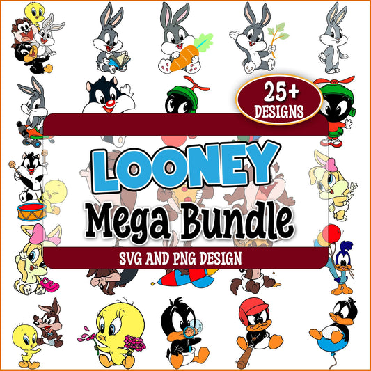 Looney tunes design svg bundle