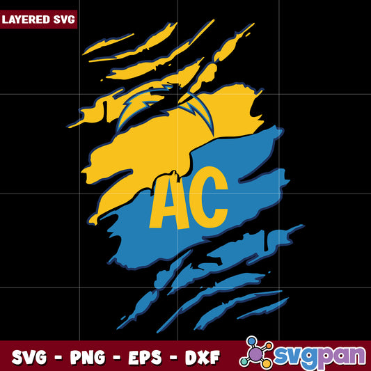Los Angeles Chargers svg, nfl teams svg, national football league svg