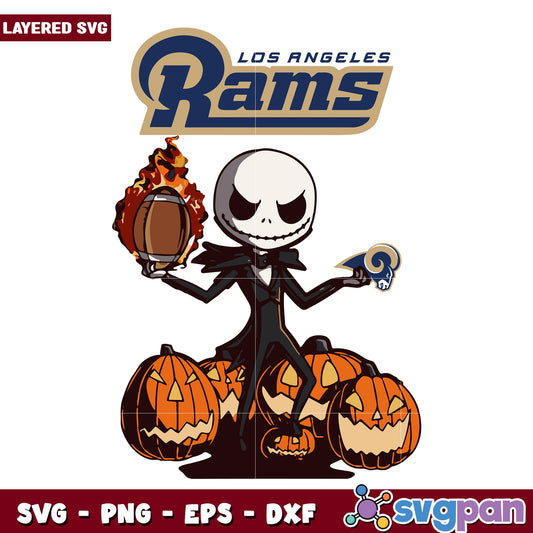 Los Angeles Rams Jack svg, nfl teams svg, national football league svg