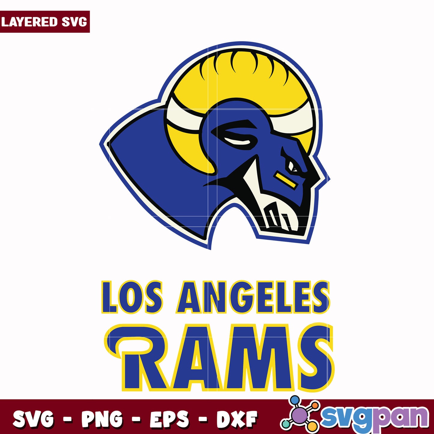 Los Angeles Rams  creative design svg, nfl standings​ svg, nfl playoff svg (2)