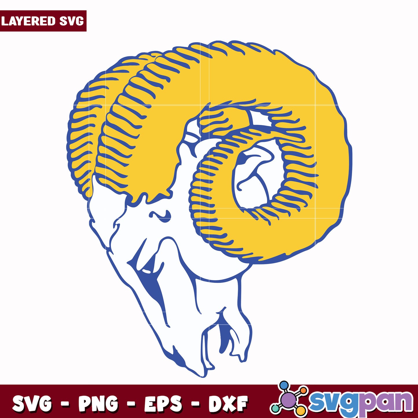 Los Angeles Rams   design svg, nfl standings​ svg, nfl playoff svg