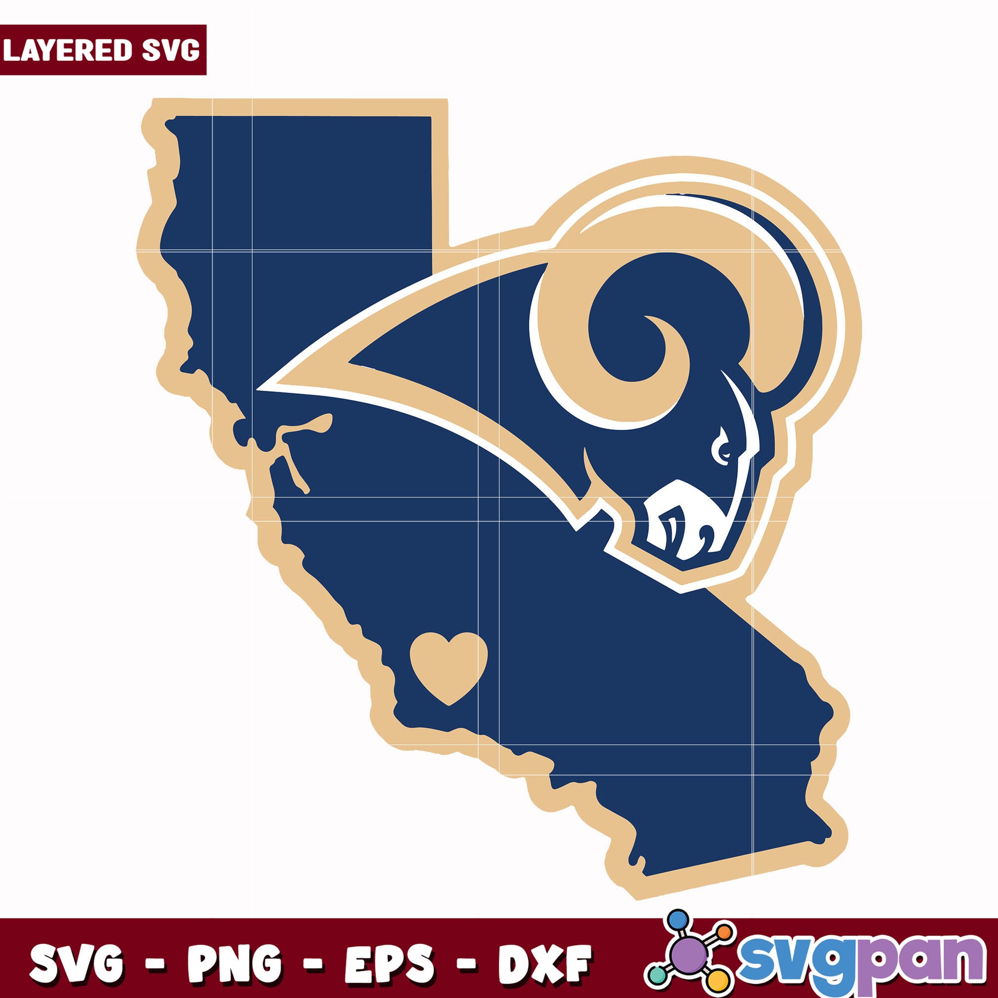 Los Angeles Rams land svg, nfl standings​ svg, nfl playoff svg