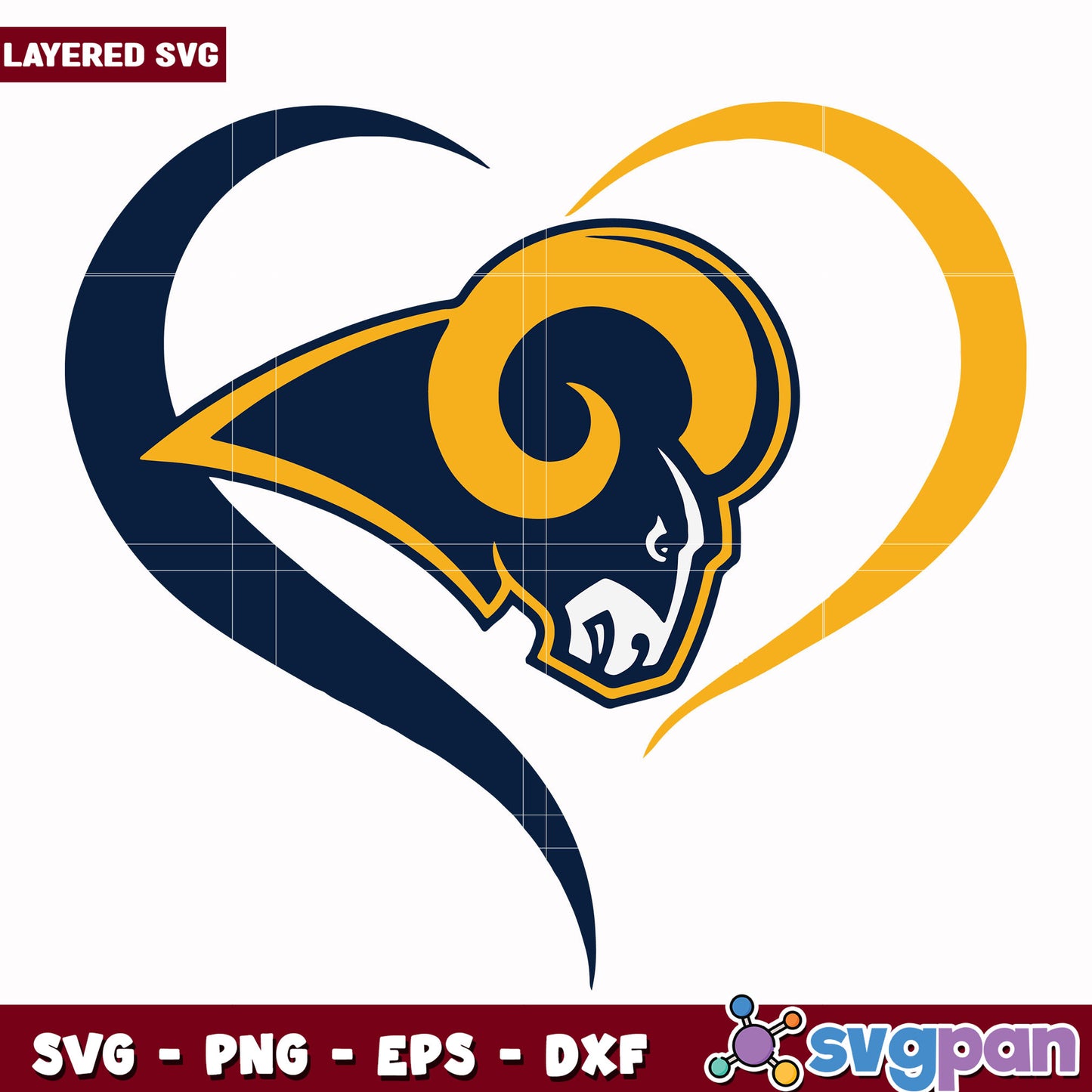 Los Angeles Rams  logo design svg, nfl rankings svg, nfl la rams svg