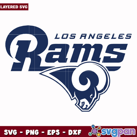 Los Angeles Rams  logo design svg, nfl standings​ svg, nfl playoff svg