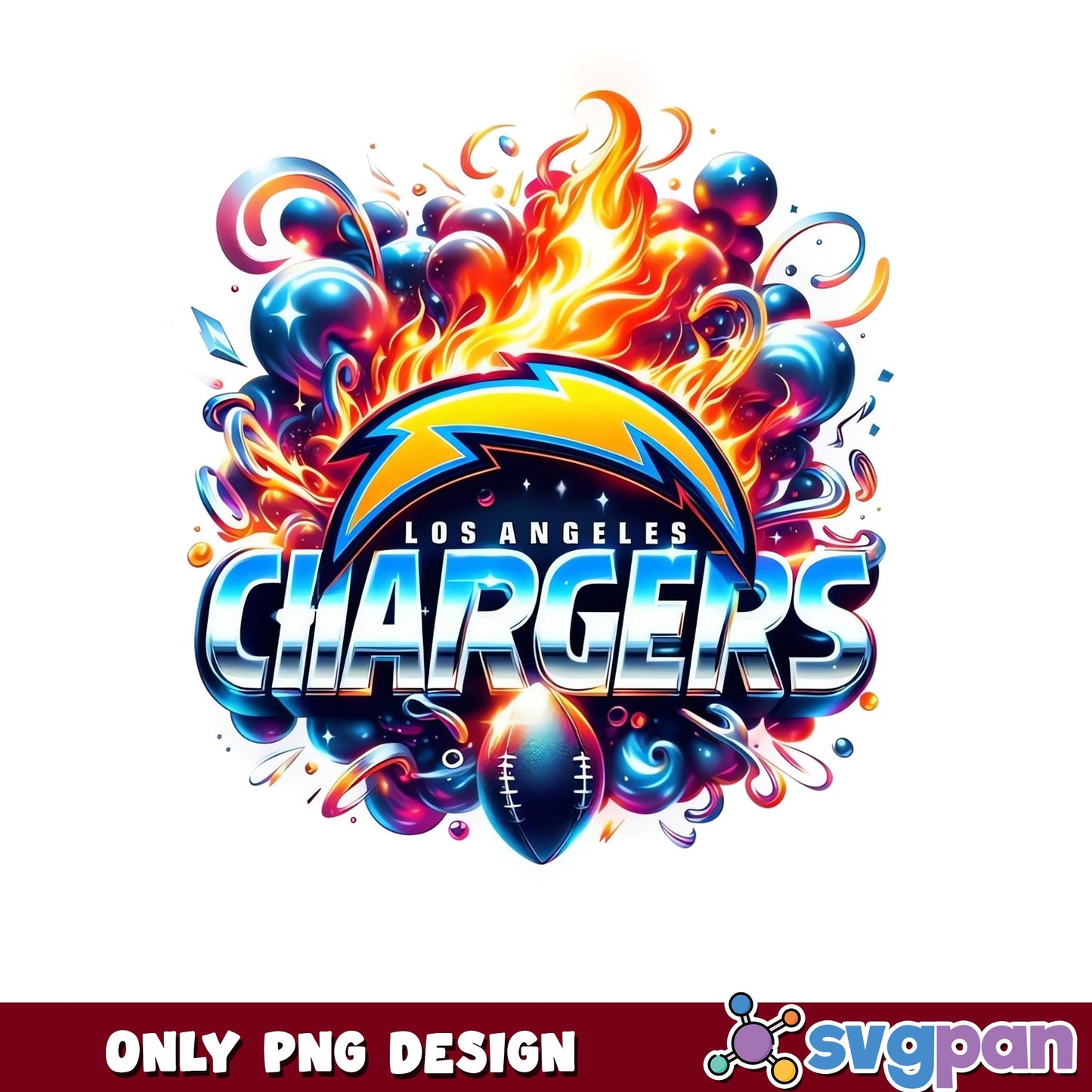 Los Angeles Chargers Football PNG, Chargers NFL Team PNG, LA Chargers PNG