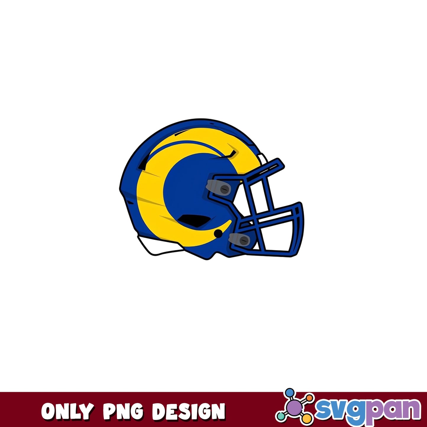 Los Angeles Rams Helmet PNG, NFL Football Team PNG, Rams PNG