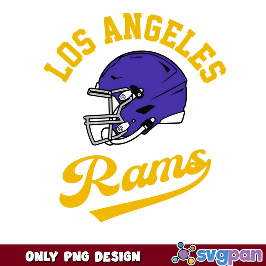 Los Angeles Rams PNG, Football Helmet Design, NFL Team PNG
