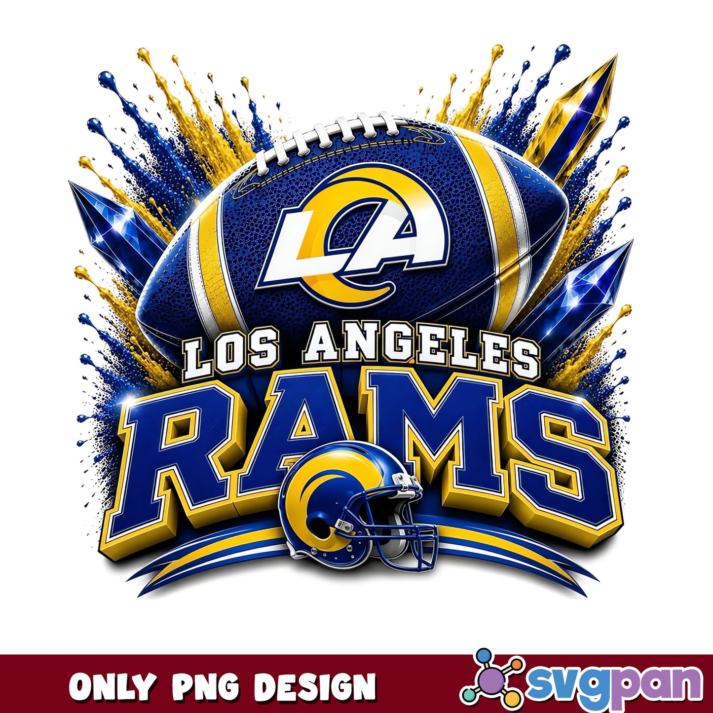 Los Angeles Rams PNG, NFL Football Team PNG, Rams Logo PNG