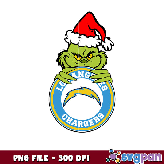 Los angeles chargers grinch design png, los angeles chargers team png, super bowl 2025 png