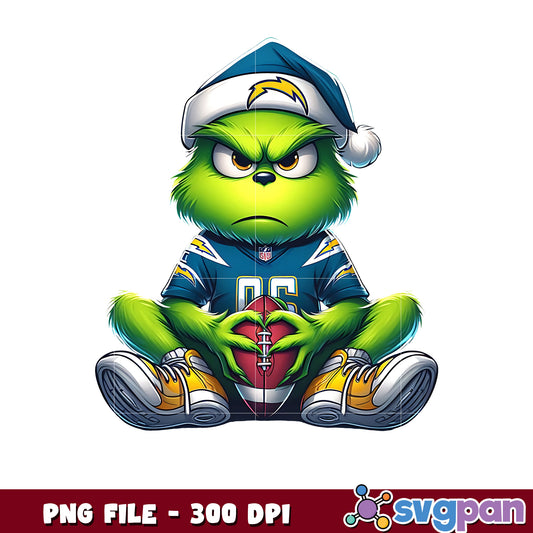 Los angeles chargers grinch png, nfl mvp png, grinch chargers png