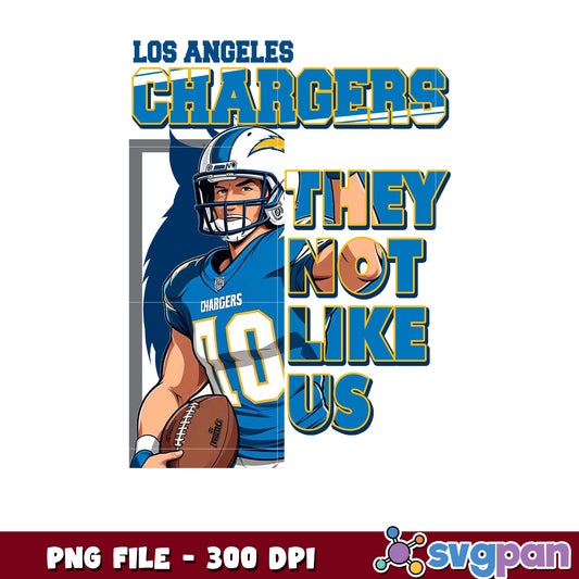 Los angeles chargers they not like us design png, nfl chargers teams png, amercan football png