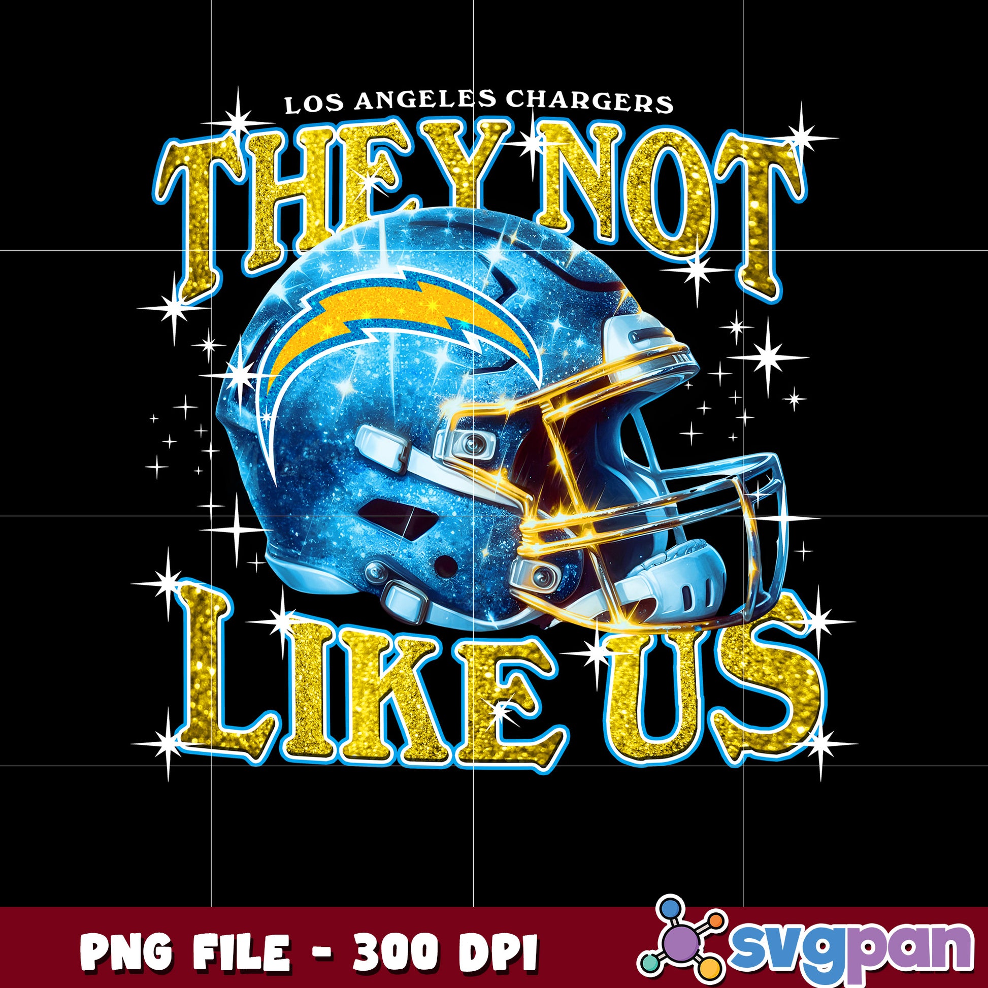 Los angeles chargers they not like us helmet design png, american rugby png, nfl teams png