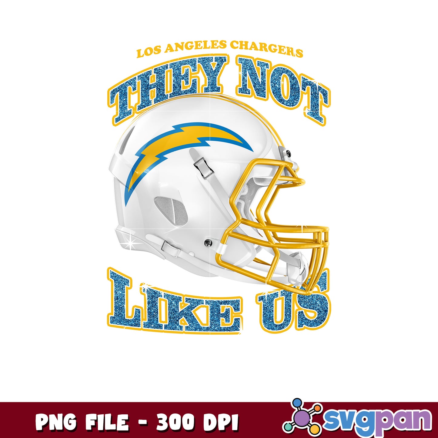 Los angeles chargers they not like us png, nfl chargers teams png, amercan football png