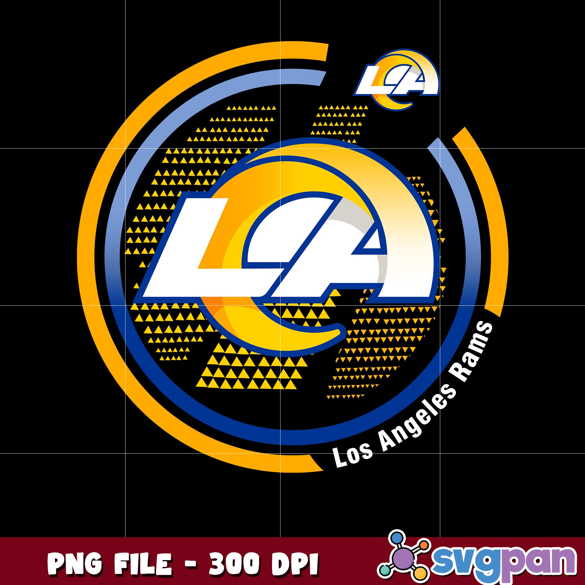 Los angeles rams circle logo design png, nfl teams logo png, nfl 2025 ...