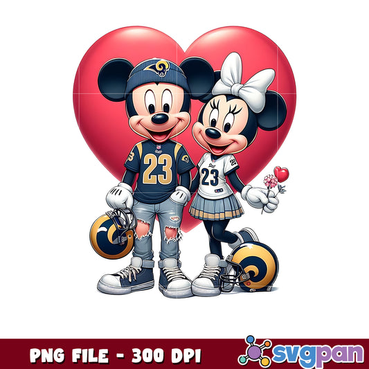 Los angeles rams mickey minnie png, nfl picture png, nfl pre season png