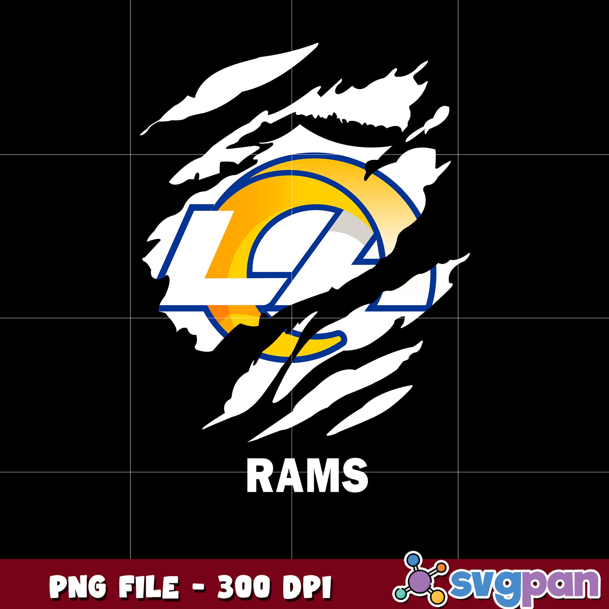 Los angeles rams team design png, nfl rams png, blue and yellow ram ho ...