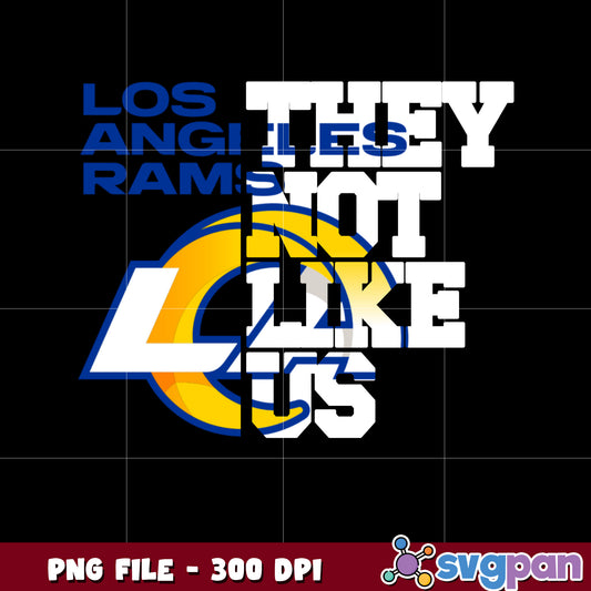 Los angeles rams they not like us logo png, super bowl 2025 png, nfl teams helmet png