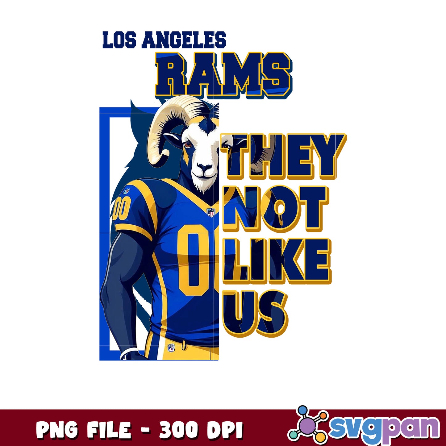 Los angeles rams they not like us png, nfl rams teams png, amercan football png