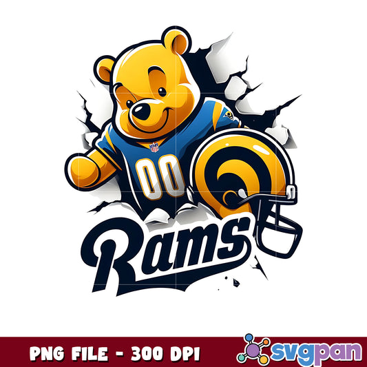 Los angeles rams winnie pooh png, nfl games today png, american rugby png