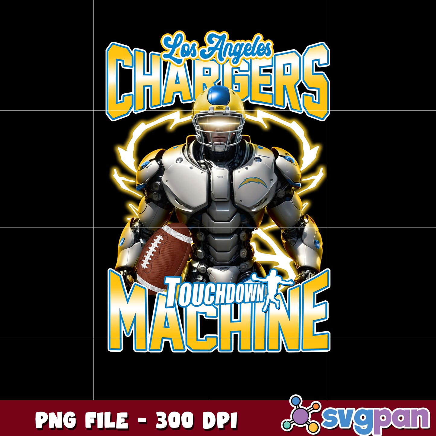 Los angles chargers touchdown machine png, super bowl 2025 png, nfl games today png