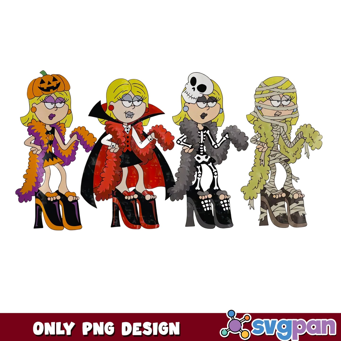 Loud House Lori Halloween Costume Bundle, Halloween PNG, Nickelodeon PNG