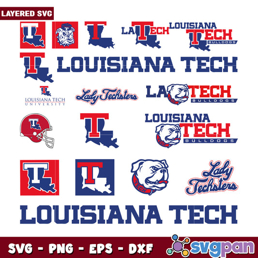 Louisiana Tech Bulldogs SVG Bundle