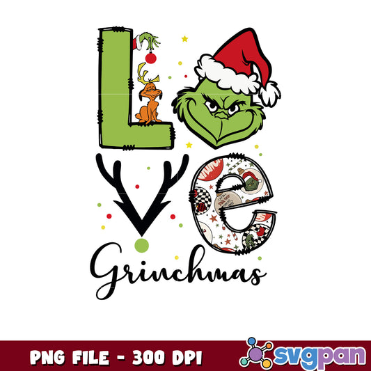 Love Grinchmas png, grinch meme​ png, grinch song​ png