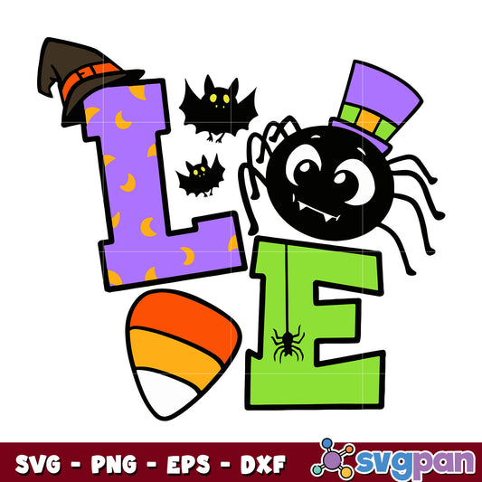Love Halloween svg