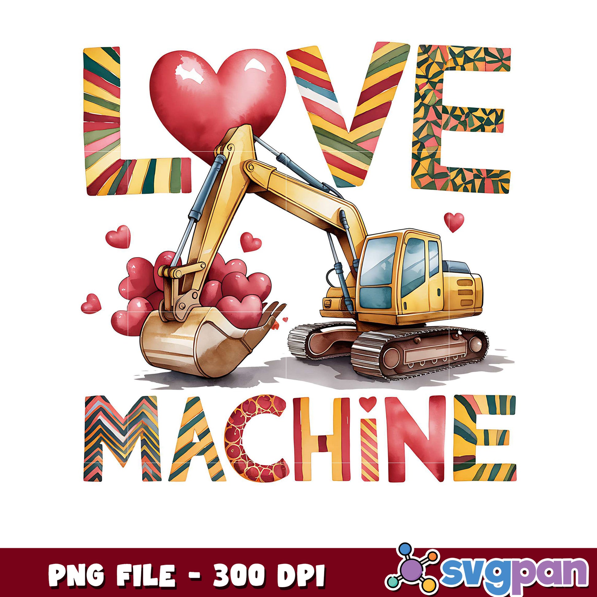 Love Machine design for digging fun, perfect for gifts and decor