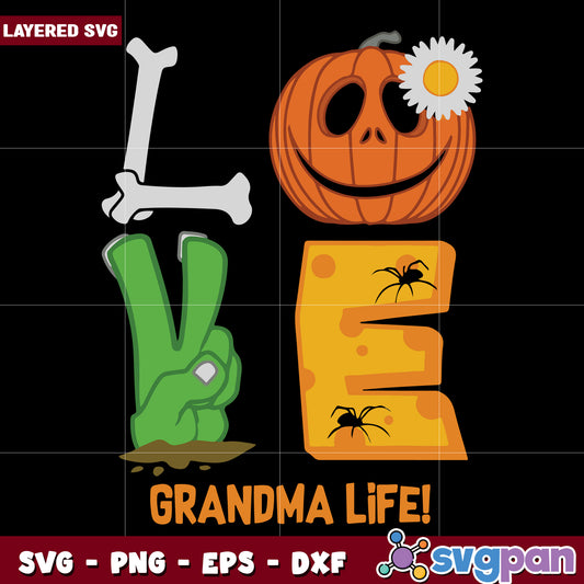Love grandma life svg, nfl teams svg, national football league svg