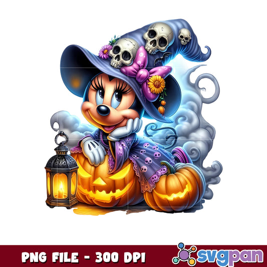 Lovely minnie png, halloween characters png, halloween png