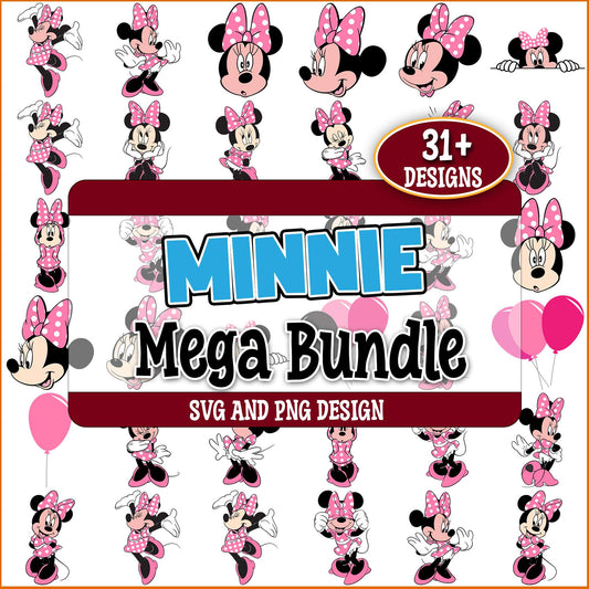 Lovely minnie svg bundle