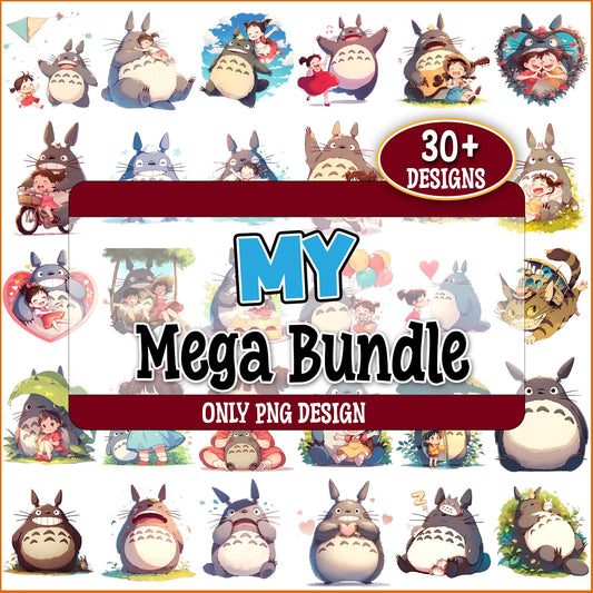 Lovely totoro png bundle