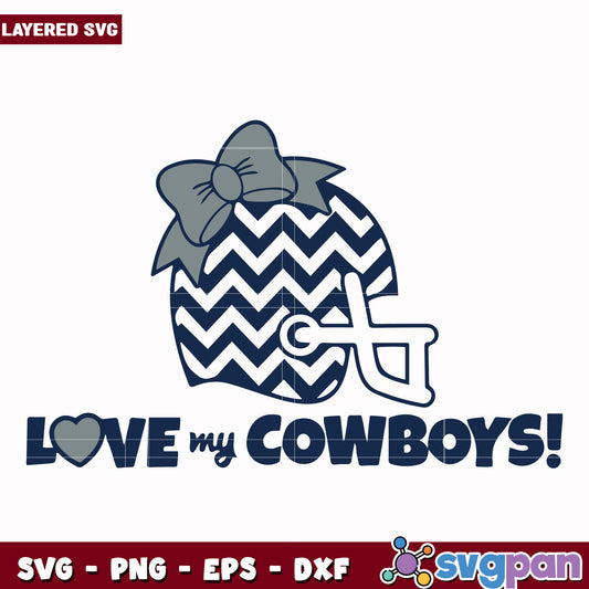 Love my Cowboys svg, nfl rankings svg, nfl cowboys svg