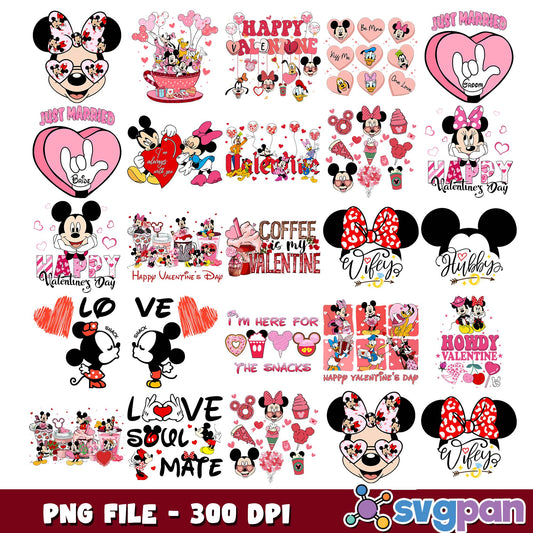 Love soul mate disney png bundle