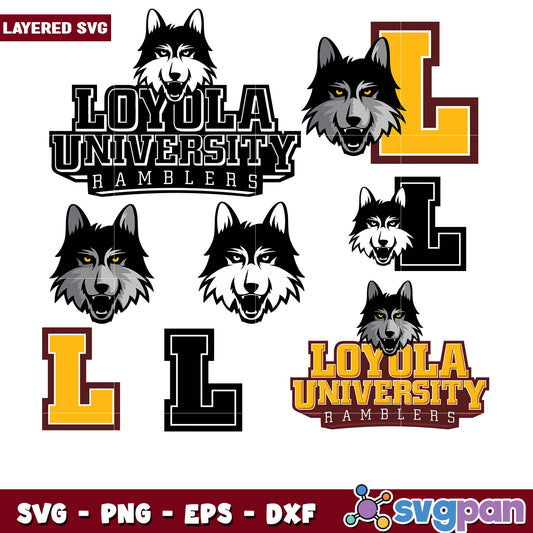 Loyola University Ramblers SVG Bundle
