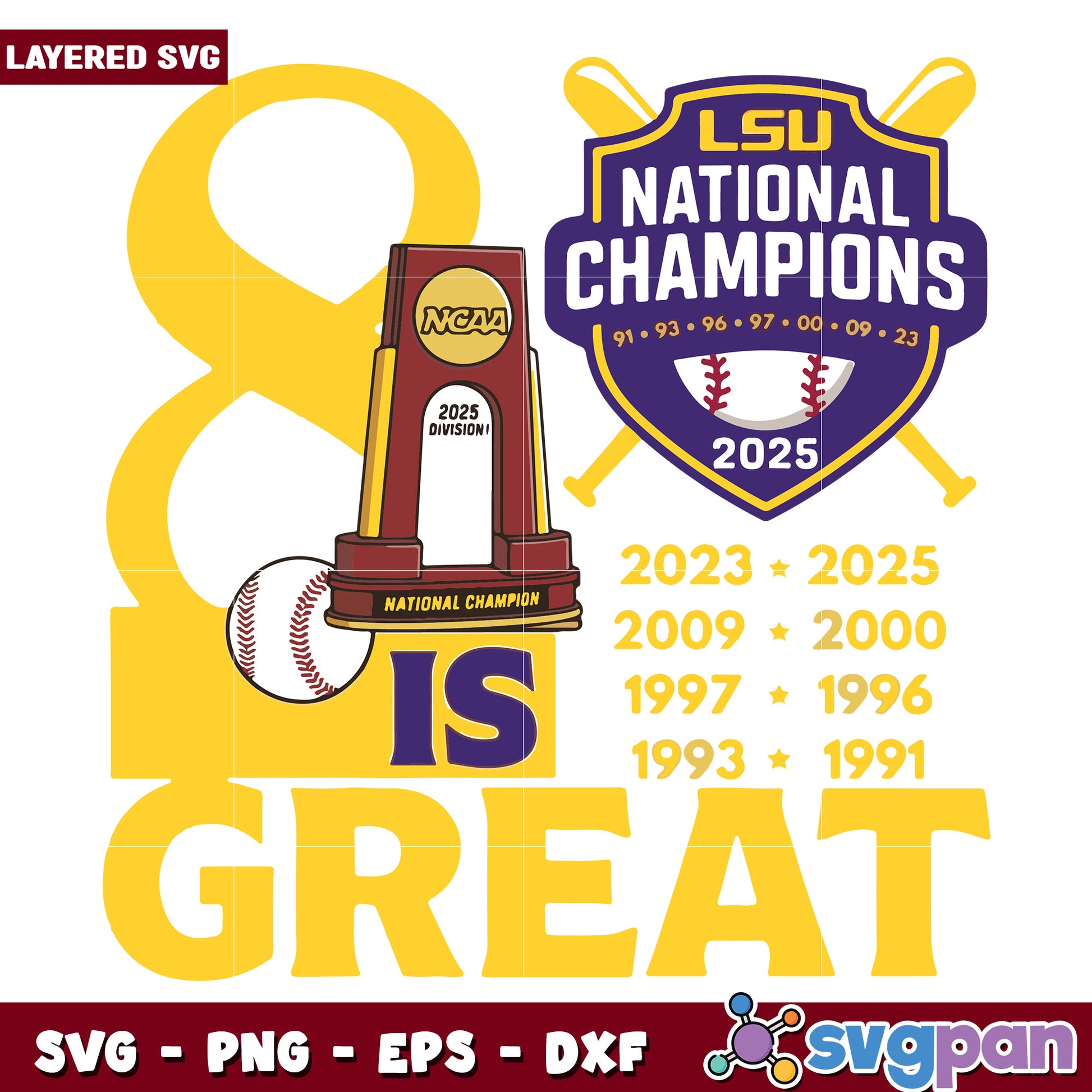 Lsu national svg, baseball game american svg, baseball american svg