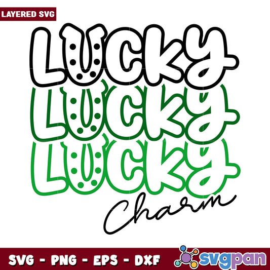 Lucky Charm SVG Design, perfect for crafting and decorating projects