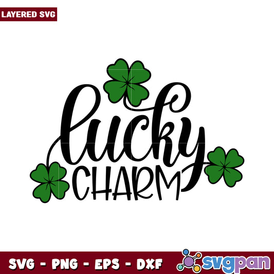 Lucky Charm SVG Design for Crafts, perfect for St Patricks Day