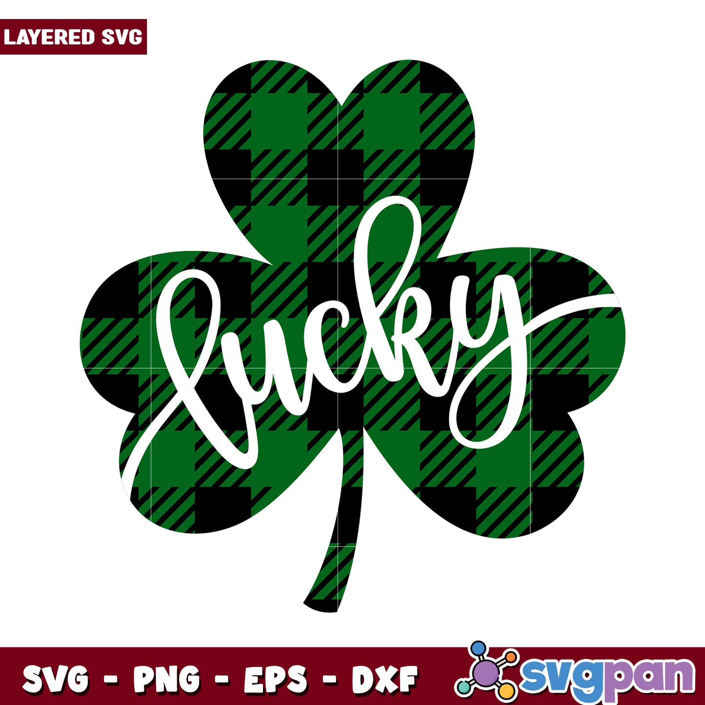Lucky Clover SVG Design, Perfect for St. Patrick's Day Projects