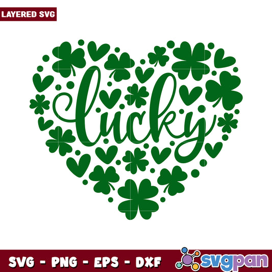 Lucky Heart Design, perfect for St. Patrick's Day crafts and decor