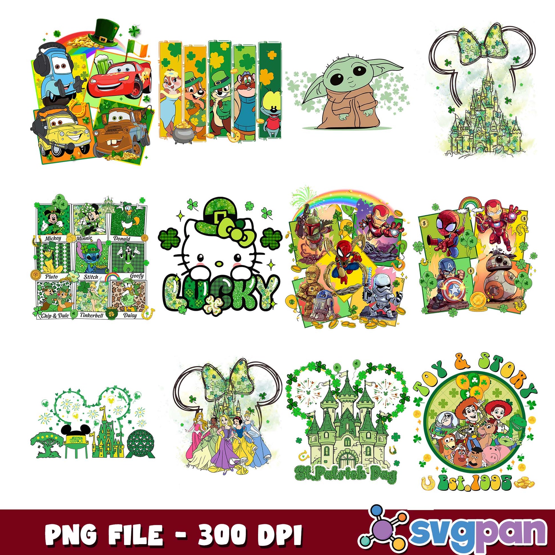 Lucky disney world png bundle