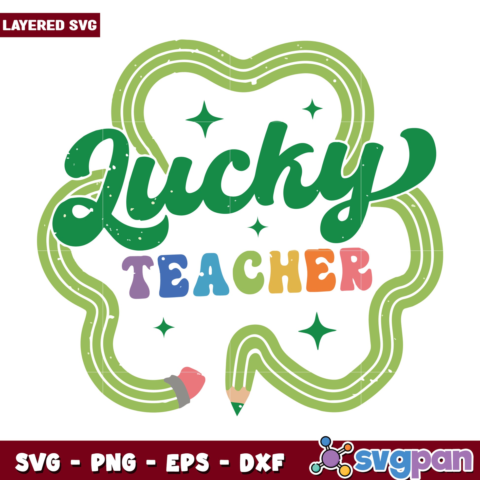 Lucky teacher svg, teacher day svg, funny quotes svg